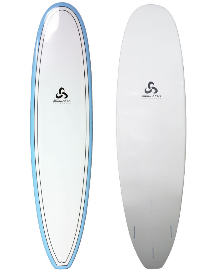 Epoxy Blue Rail Classic Funboard Surfboard