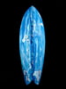 Blue Quad Fin Retro Fish Surfboard