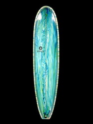 Green Abstract Classic Funboard Surfboard