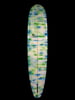 Green Abstract CSM Longboard Surfboard
