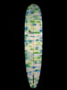 Green Abstract CSM Longboard Surfboard