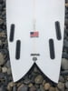 White Quad Fin Retro Fish Surfboard