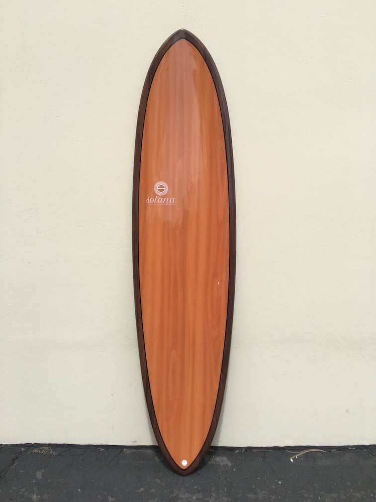 Wood Grain Hybrid Funboard Surfboard