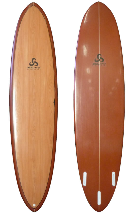 Classic Wood Hybrid Funboard Surfboard